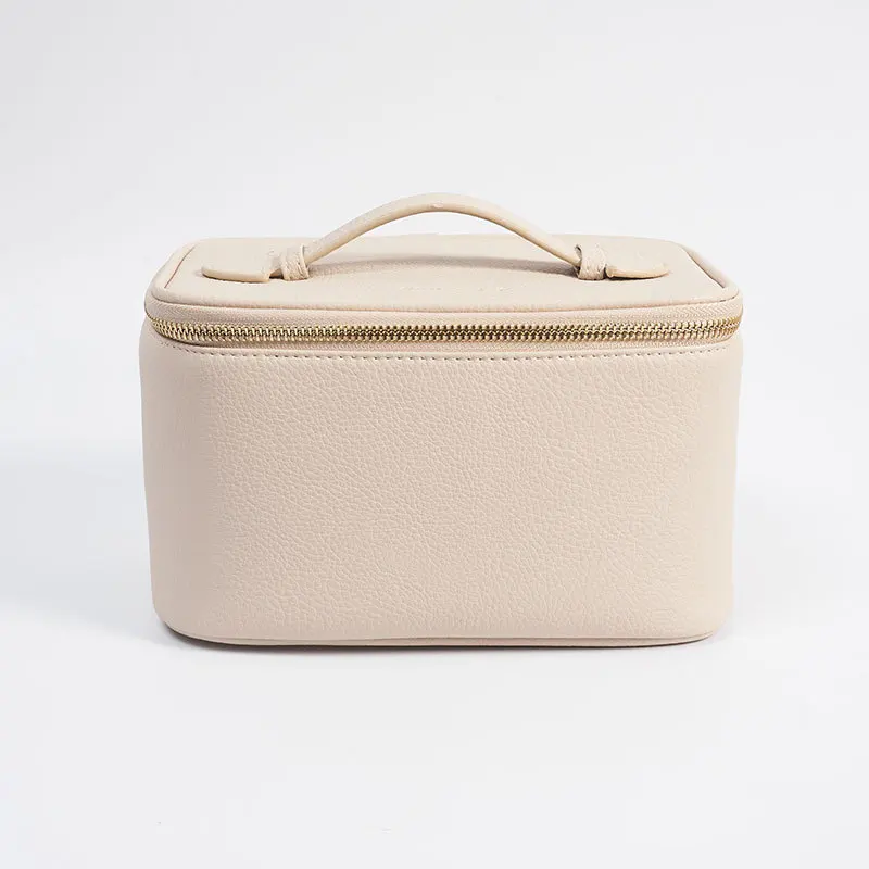 New Ladies' Makeup Bag Texture PU Waterproof Travel Storage Bags Large Capacity Versatile Square Handbags Makeup Organizer Pouch
