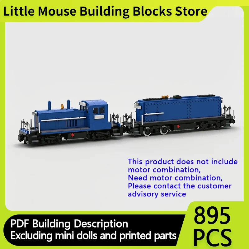City Car Model MOC Building Bricks SW7/9 Shunting Diesel Locomotive Modular Technology Gifts Holiday Assemble Children Toys Suit