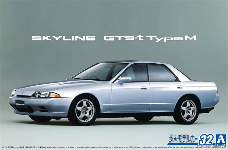 Набор статических моделей aoshin 1:24 HCR32 SKYLINE GTS-t typeM 89 06210 JDM ограниченное издание в сборе, игрушки в подарок