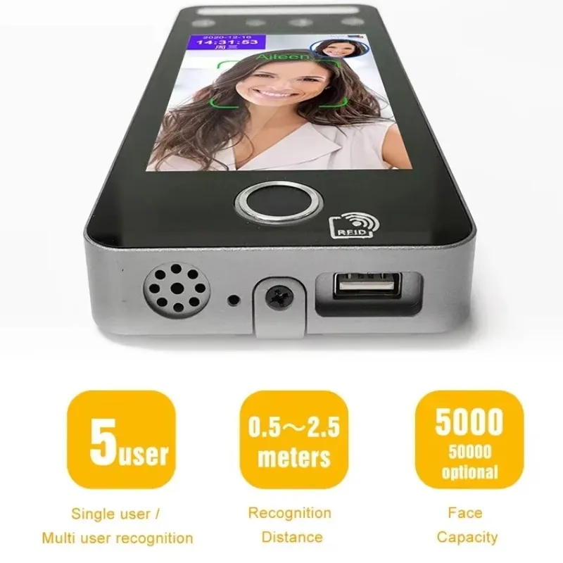 2026 CCTV Timmy AI07F Nfc Access Control AI Face Recognition Camera Sdk Attendance Access Control System