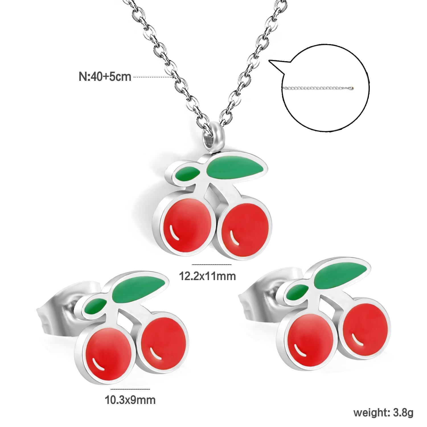 Women's Circular Shell Necklace & Earring Set, Wedding Party