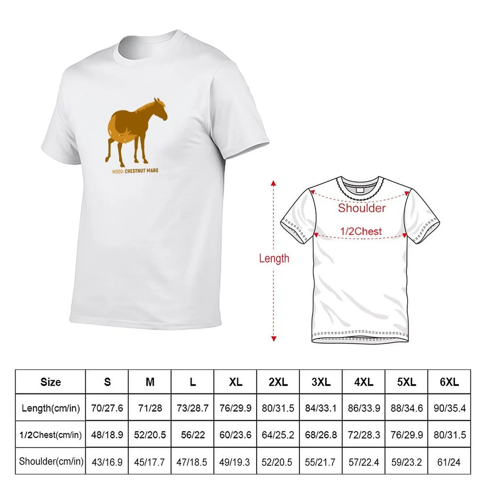 Mood: Chestnut Mare T-Shirt plus sizes aesthetic clothes t shirt men