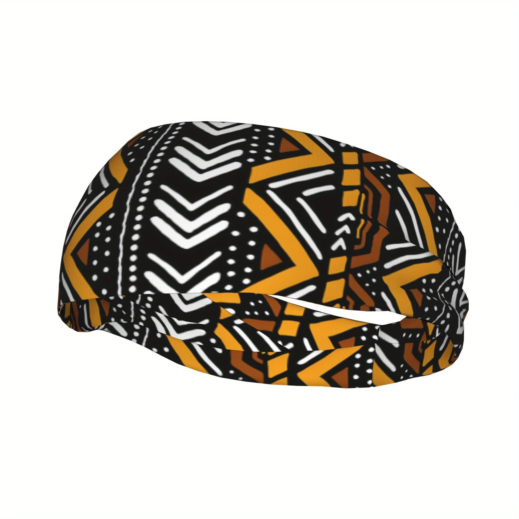Custom African Art Mud Cloth Funny Sports Headband
