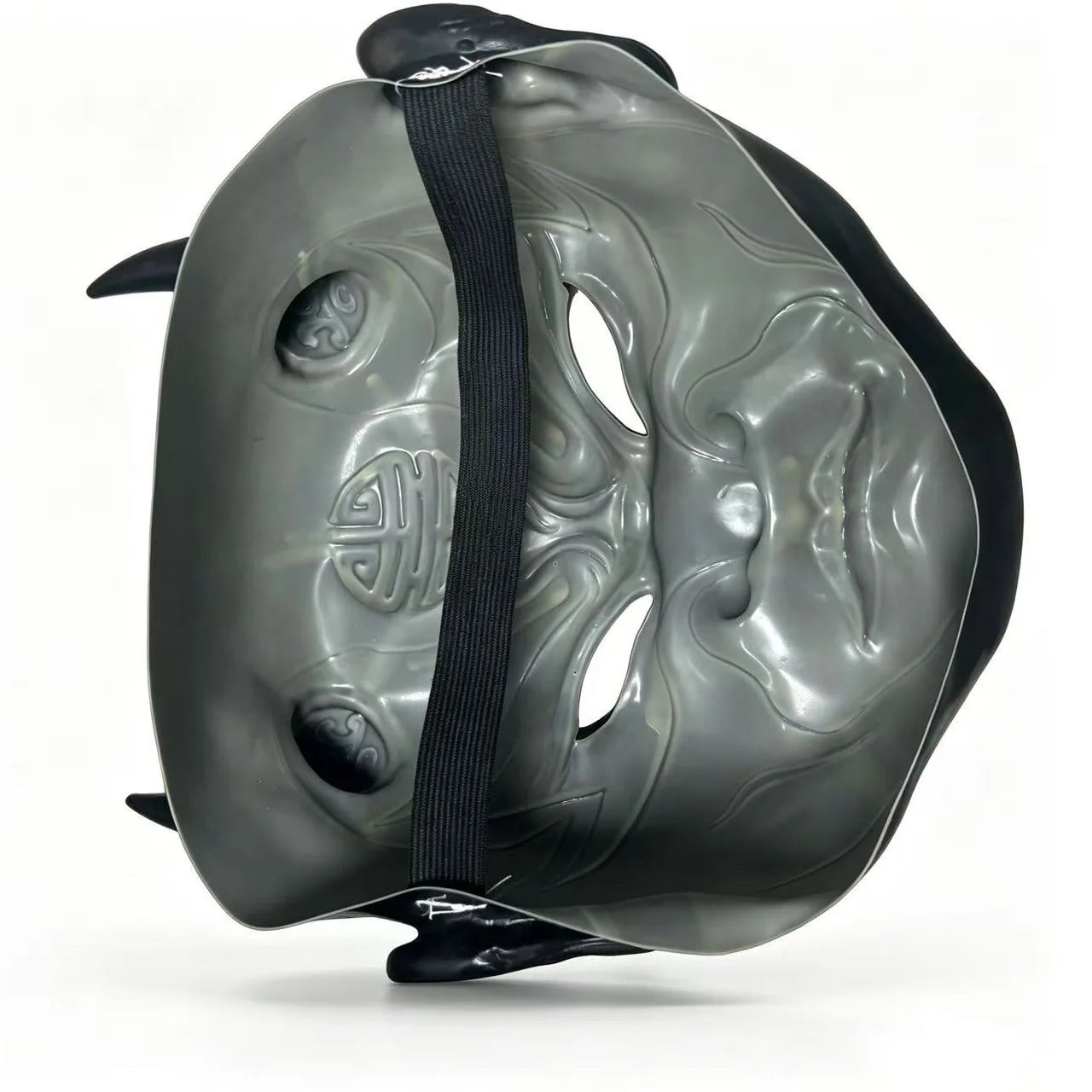 Samurai-Geistermaske, Horror-Dämonenmaske zum Tragen für Halloween-Cosplay – Detail 5