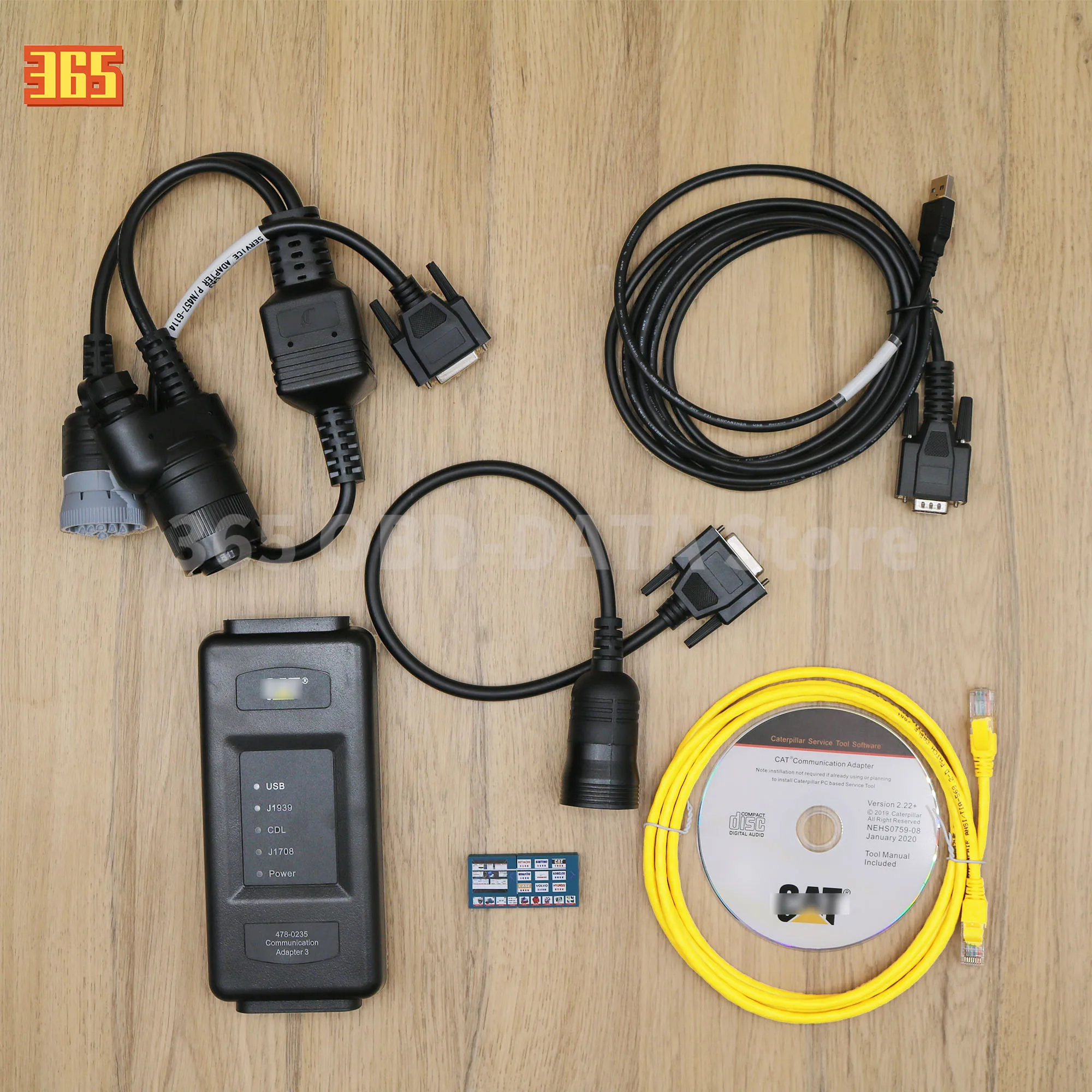 ET4 478-0235 Adapter For CAT Truck Excavator Diagnostic Tool Communication With 9+14 Pin Ethernet Cable Speed up Diagnosis