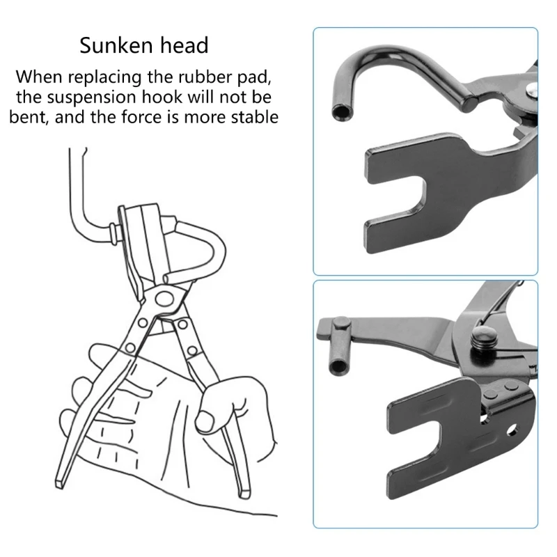 Car Exhaust Hanger Removal Pliers Rubber Supports From Exhaust Hanger Bracket Rubber Exhaust Hanger Removal Tool