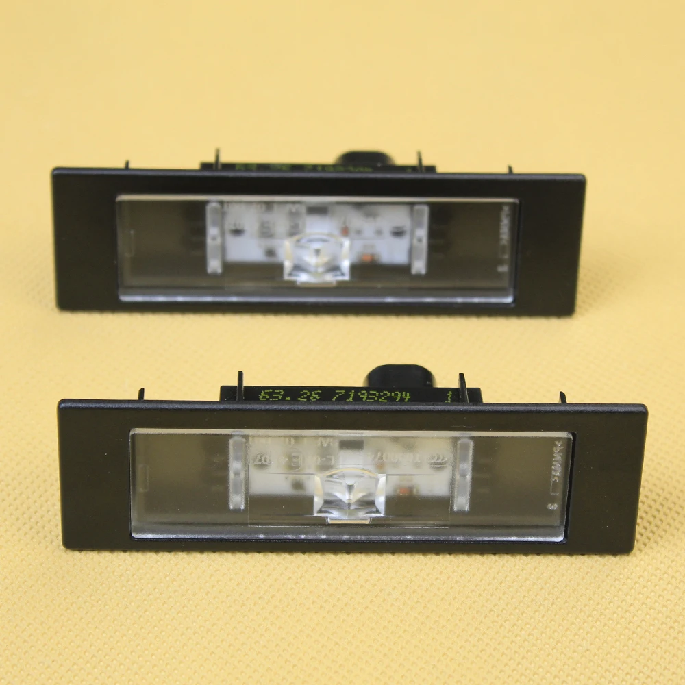 2PCS LED License Plate Light OEM 63267193294 For BMW Z4 E85 E86 E89 E81 E87 F20 F21 116I 118I 120I 130I Car Accessories