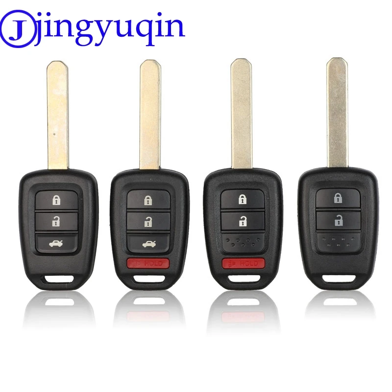 jingyuqin 2/3/4 Buttons Remote Car Key Shell Case Cover Fob Blank For Honda GREIZ Civic City XRV Vezel