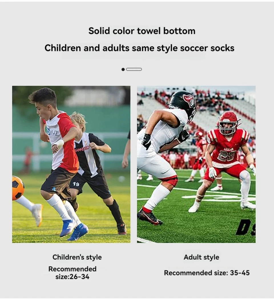 Loogdeel 1 Paar Kinder-Fußballsocken, Jungen-Fußballsocken, Mädchen, Kniestrümpfe, Baseball, Softball, Sport, Kinder, Jugendliche, Männer und Frauen – Detail 6
