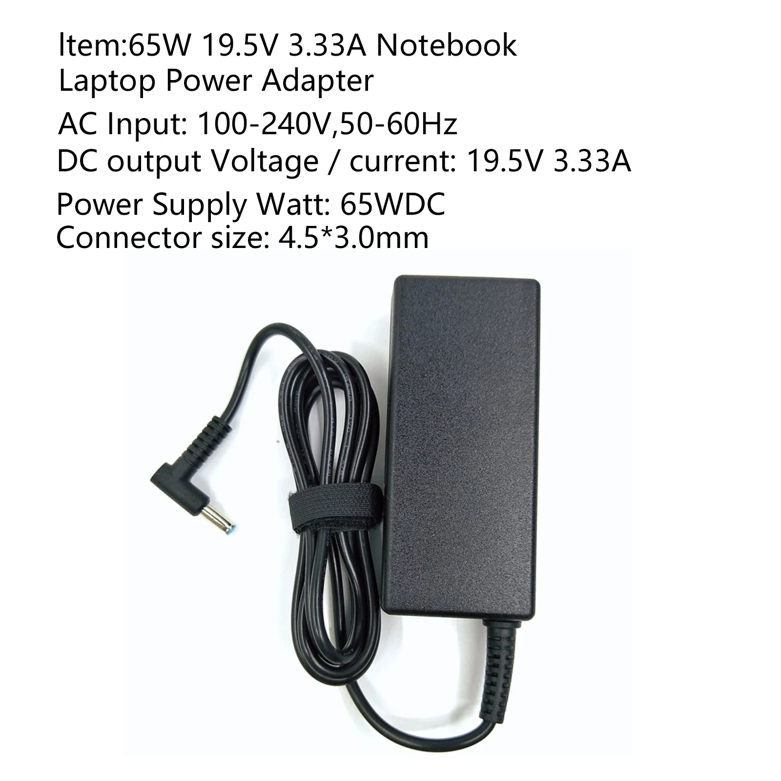 Reletech 65W 4.5*3.0mm Laptop Chargers Adapter For HP Envy 17-j010us Pavilion 15-j000 Chromebook 11 G4 G5 EE 14 G3 246 G4 248