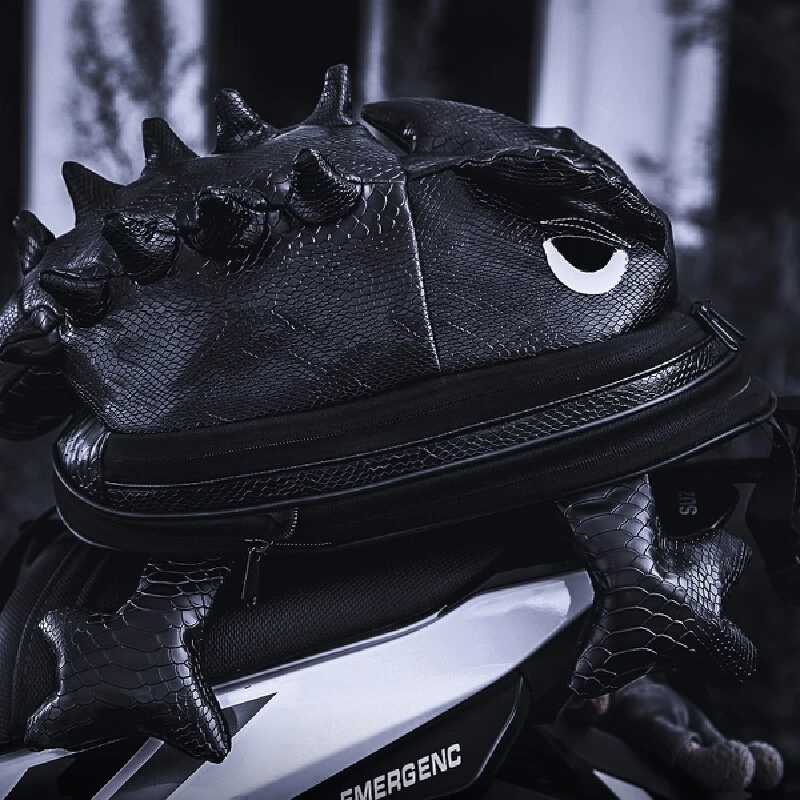 Motorfiets Staart Tas Vrouwelijke Rijhelm Rugzak Motorfiets Brandstoftank Tas Ridder Rugzak Mannelijke Hagedis Rugzak Achterbank Ba