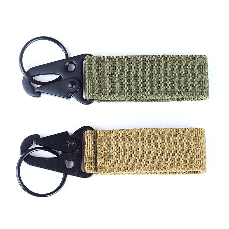 3Pcs Tactische Riem Keeper Met Key Clip Voor Duty Gear Riem Sleutel Houders Nylon Haak Rugzak Sleutel ketting Gesp