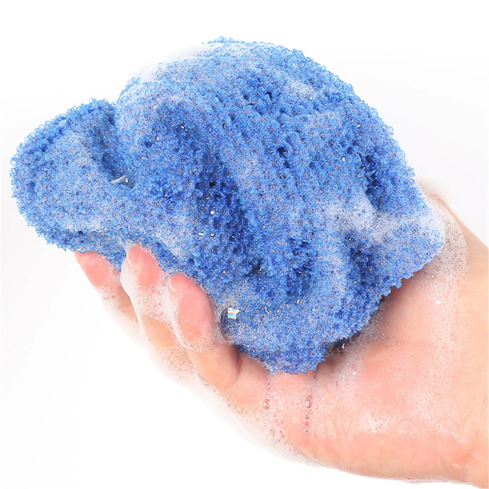African Exfoliating Sponges Towel Mesh Bath Scrub Washcloth Double Side Wash Bath For Smooth Skin Back Shower Scrubb view 6