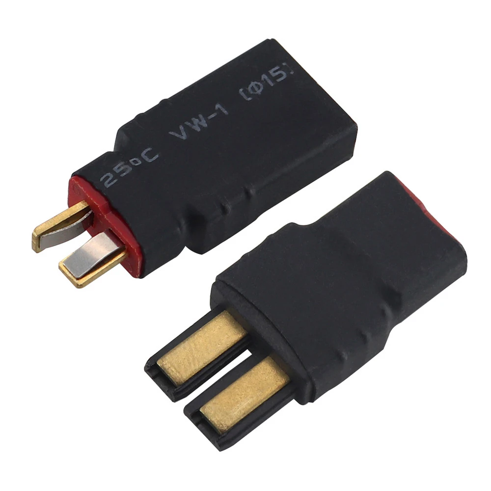 Adapter T Plug To Trx Male Female Connectors For Trax/as Trx4 Trx4m Trx6 Summit E-revo X-maxx Rc Lipo Battery Control Parts Diy