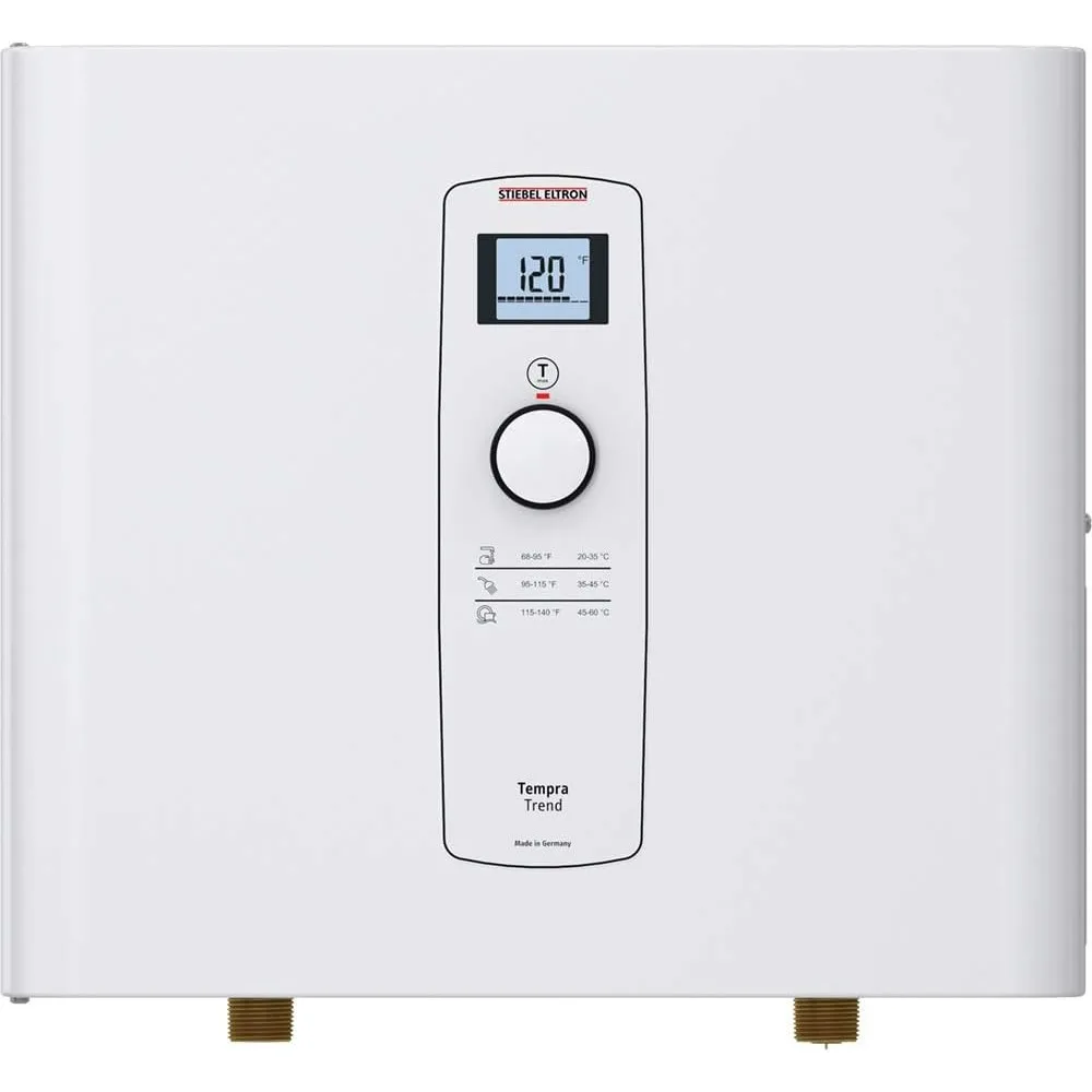 Tankless Water Heater - Tempra 29 Trend – Electric, On Demand Hot Water, Eco, White