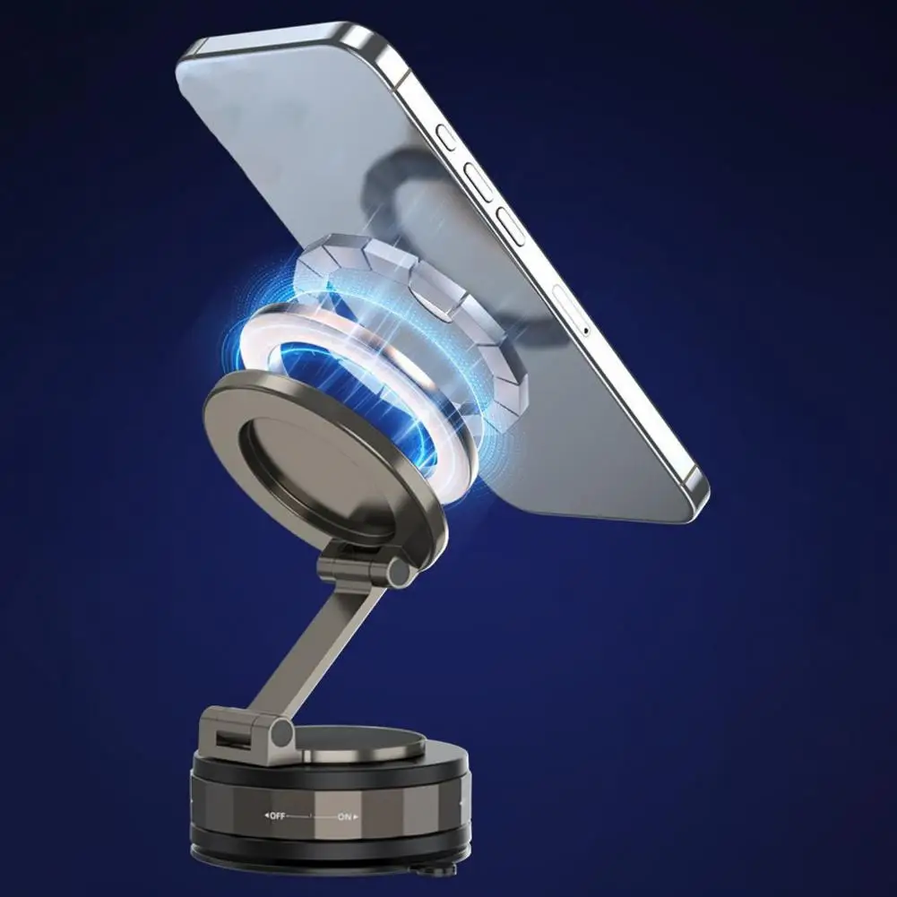 

Магнитный держатель для телефона, регулируемое вакуумное крепление на присоске для лобового стекла автомобиля, стола, тренажерного зала, универсальная подставка для смартфона