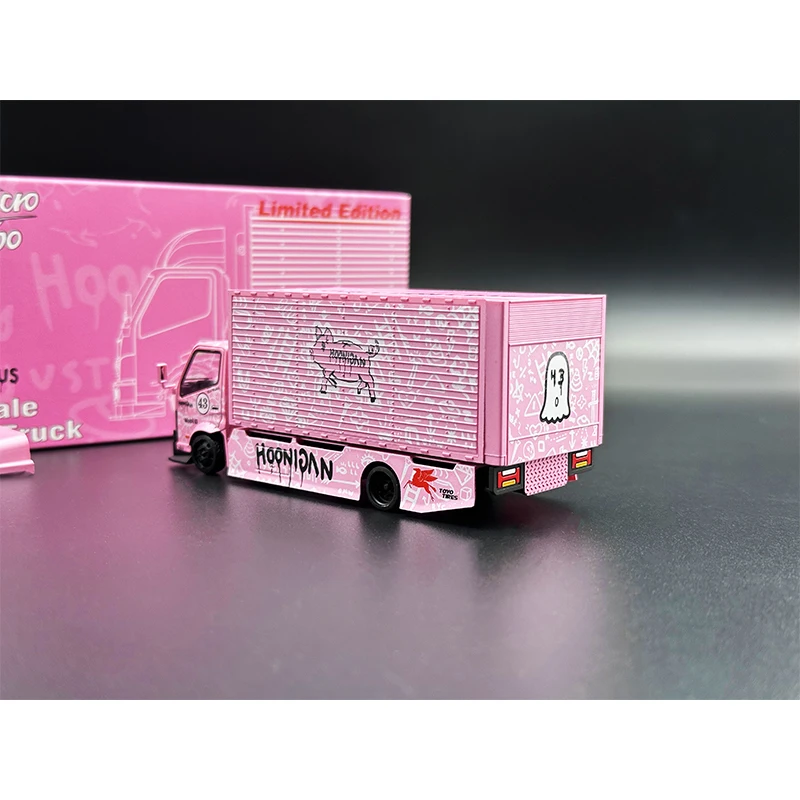 MT In Stock 1:64 Pink Hoonipigasus 300 Series Custom Gull Wing Truck Diecast Diorama Car Model Toys MicroTurbo