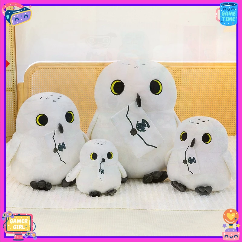 

Cute Envelope-Shaped Hedwig Plush Doll Stuffed Animal Toy for Kids Birthday Gift Soft Pillow Cartoon Pet Plushie for Girls
