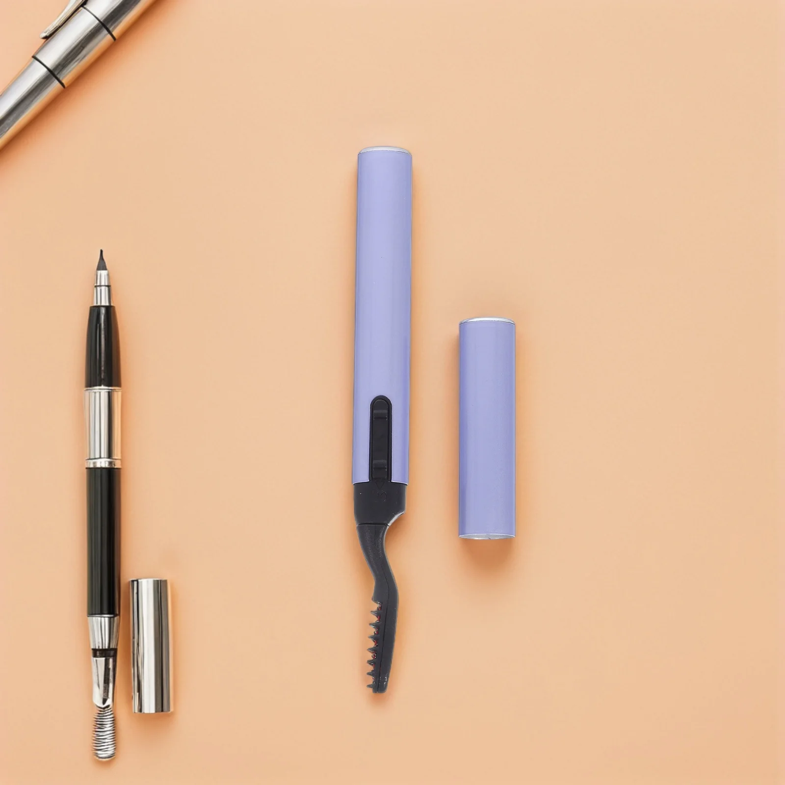 1 pz penna piegaciglia riscaldata elettrica portatile strumento per arricciare ciglia a lunga durata non per trucco piegaciglia