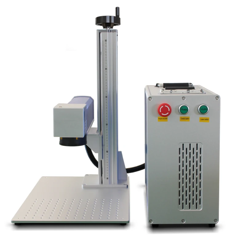 20w 30w 50w 60w 70w 100w Split Fiber Laser Marking Machine For Stainless Steel Blank Pendant Metal Bank Card Metal Crafts