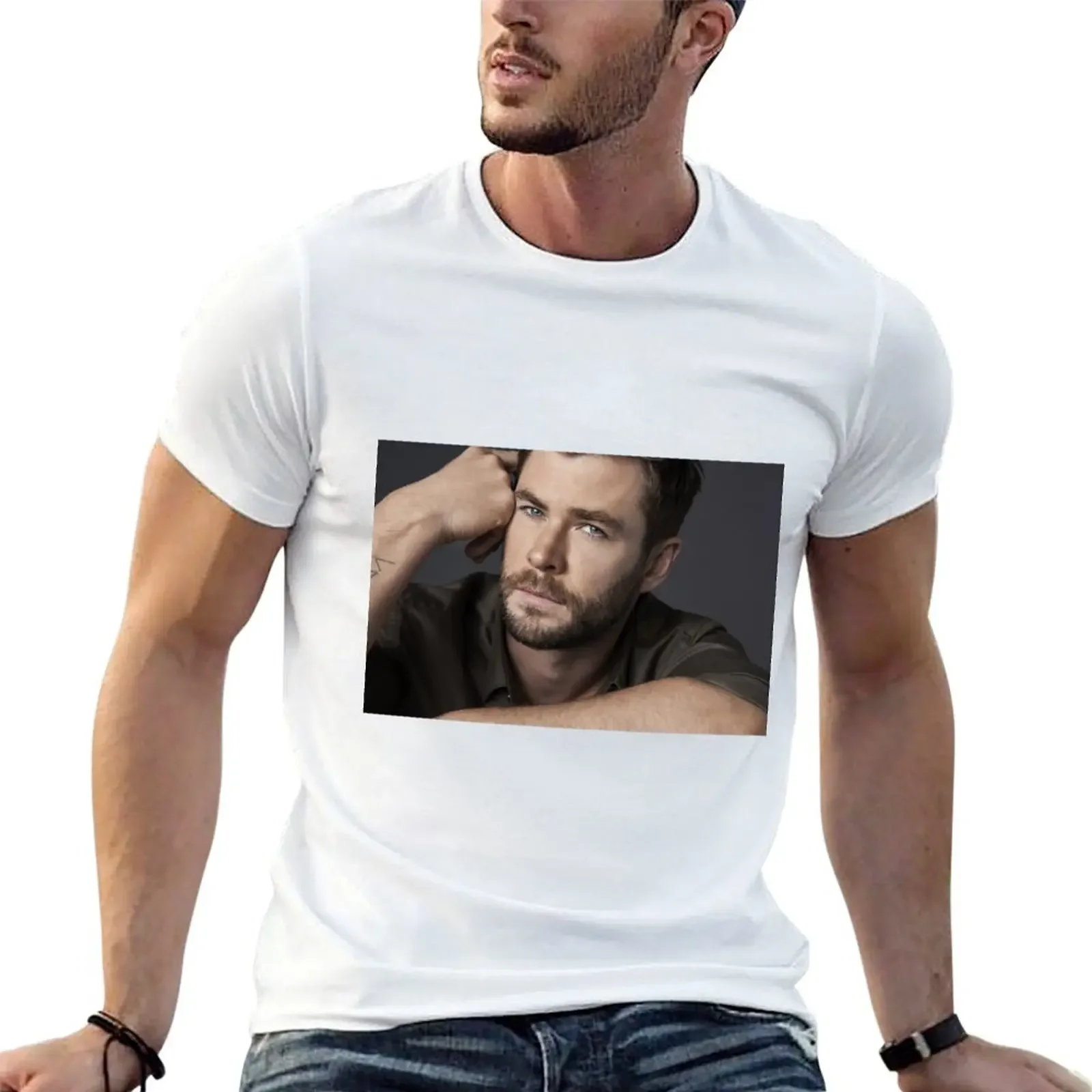 Chris Hemsworth Seductive T-Shirt rapper graphic tees graphic t shirt vintage heavyweights oversized t shirt men