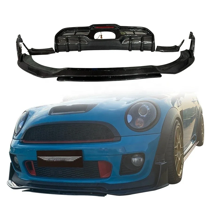 

MINI JCW S R55 R56 R57 R58 2007-2012 Body Kit Carbon Fiber Front Lip Rear Diffuser Exhaust Bumper Cut-Outs New Condition