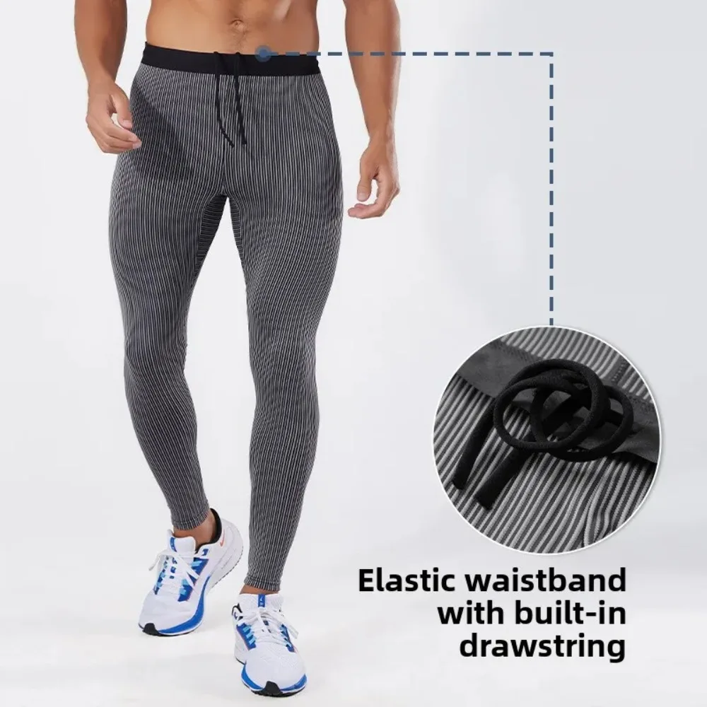 

Мужские узкие брюки для бега с карманами для телефона, эластичные спортивные брюки с высокой талией для тренировок, подходят для бега в тренажерном зале и занятий спортом