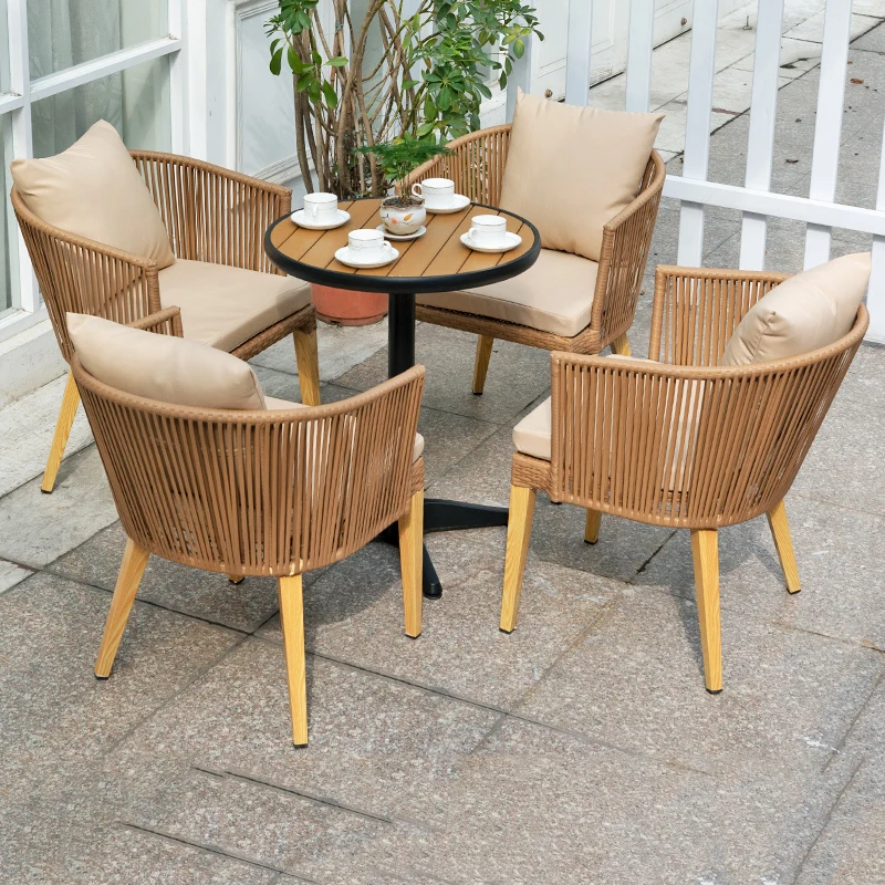 Wood Mobile Garden Furniture Sets Coffee Outdoor Lounge Camping Table Picnic Poker Children Mesas De Comedor Office Furniture