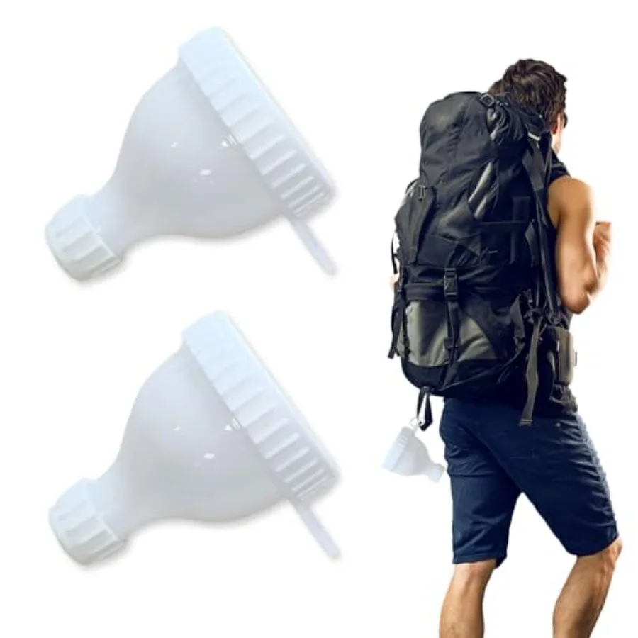 2Pcs Protein Powder Container to go Portable Supplement with Protein Powder Compartment Pill Storage Great for Workout Funnel S