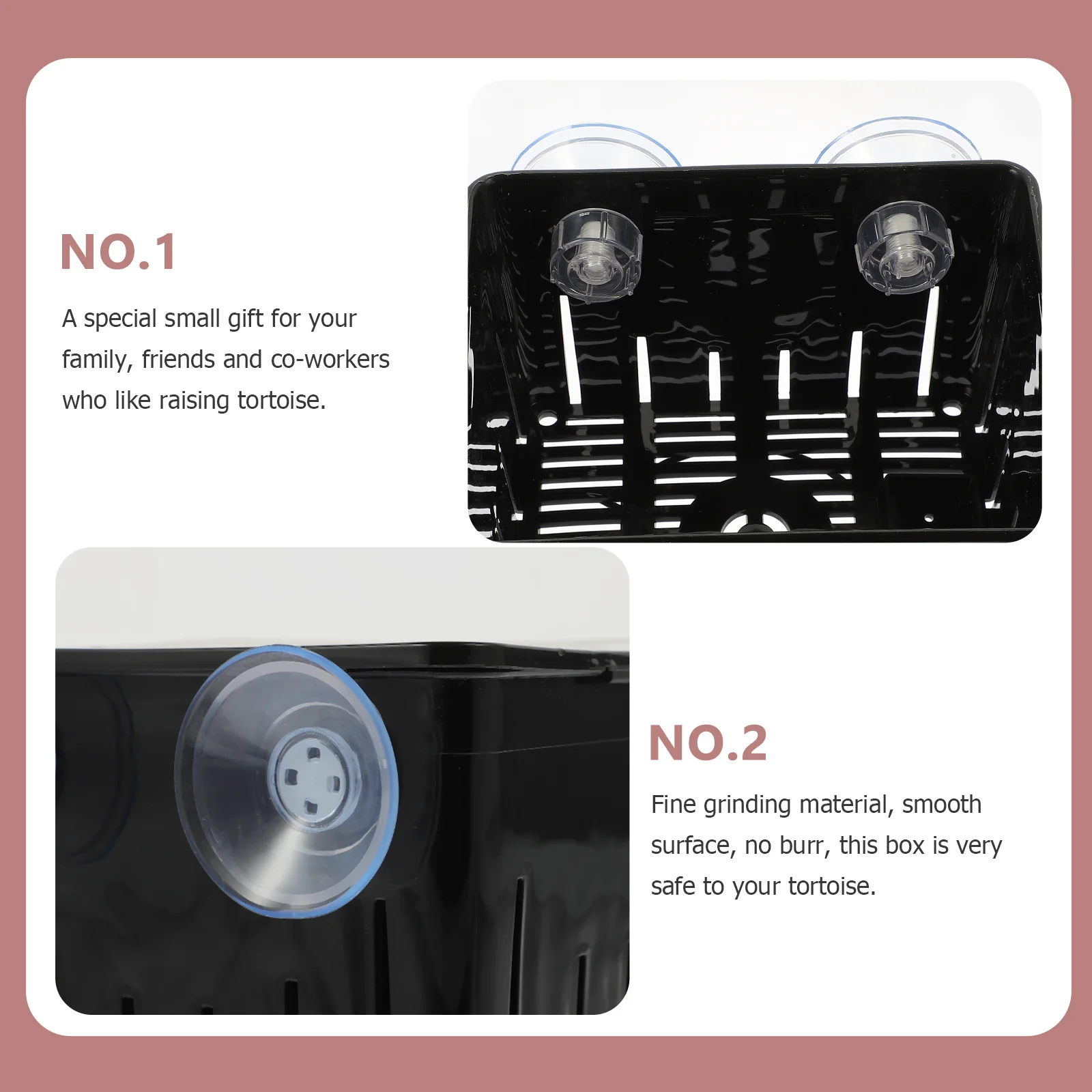 

1Set Incubation Box Tortoise Multi-Function Isolation Separator Sturdy Plastic Household Turtle Breeding Box Turtle Accessory