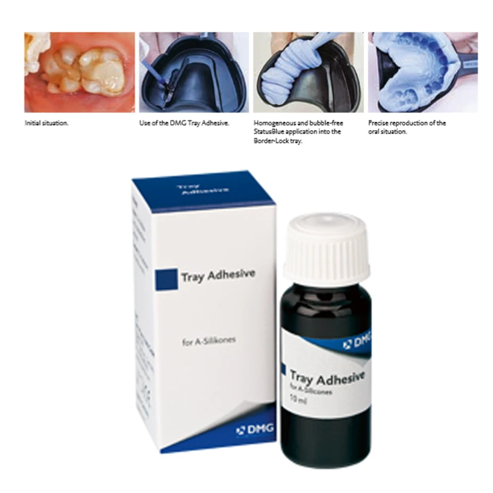 DMG Dental Impression Tray Adhesive 10ml Bond for Addition Silicone VPS Materials Metal Plastic Tray Adhesion Dentistry Products