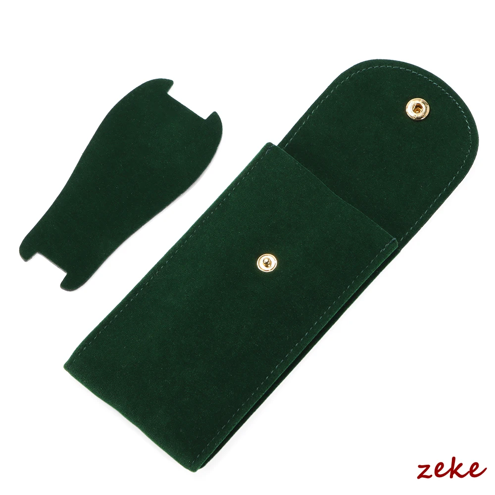 حقيبة ساعة مخملية أخضر أزرق أسود فلنلت حقيبة هدايا حقيبة تخزين للسفر حافظة متينة محمولة لحماية الغبار أخضر أحمر