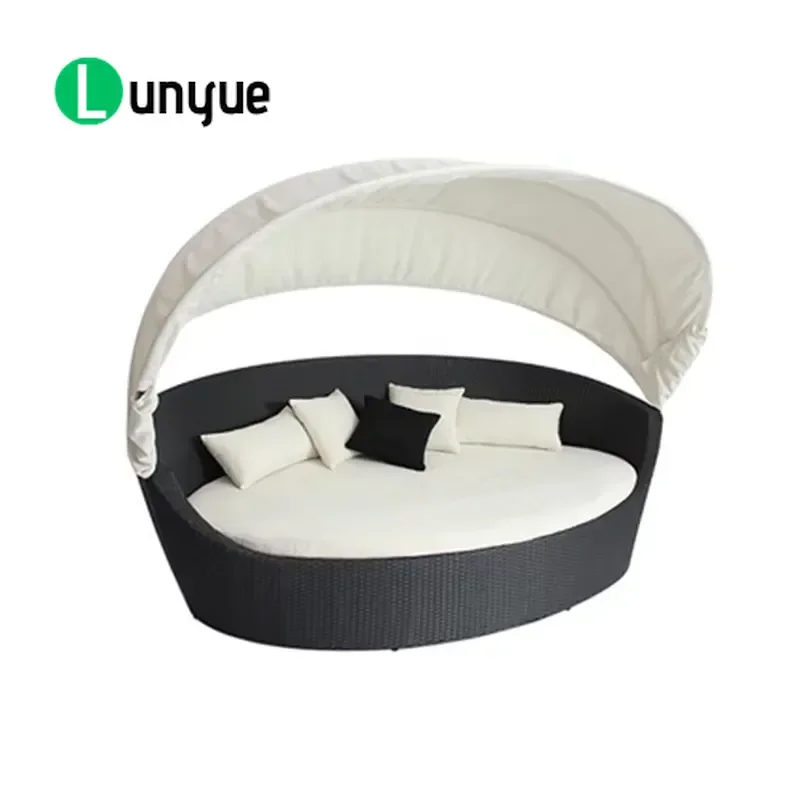 Modern Aluminum Frame Outdoor Leisure Bed Sofa Poolside Sun Lounger Durable Waterproof Patio Furniture for Garden Terrace