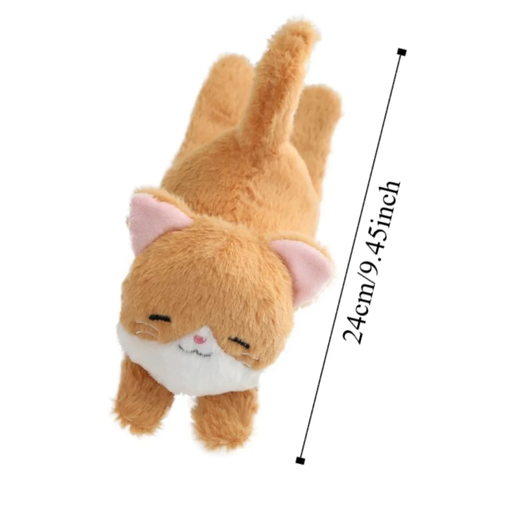 Simulation Katze Plüsch Slap Armband Lächeln Handgelenk Stil Plüsch Puppe Slap Armband mit Schwanz Nette Katze Plüsch Handgelenk Band Geburtstag Geschenk