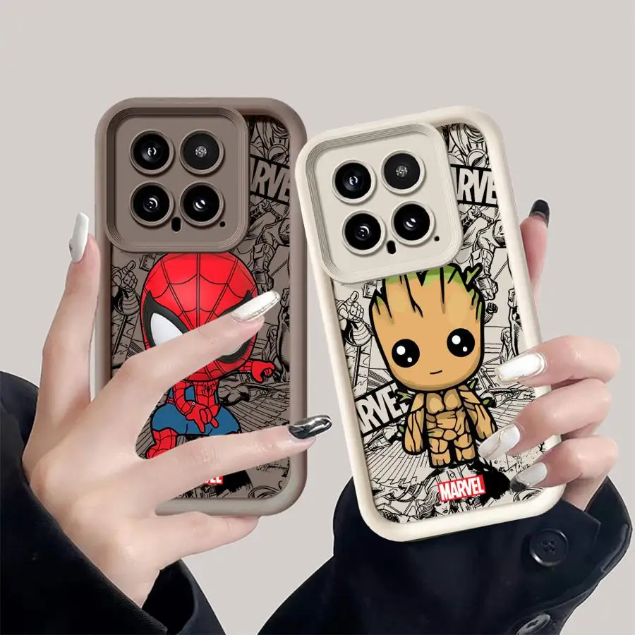 Marvel Groot Spiderman Case for Oppo A98 A92s A93 A94 F9 A91 A92 F11 Reno 8 Pro 7Z 8T 10 11 Pro 6Z 5G 5 6 7 Soft Phone Cover