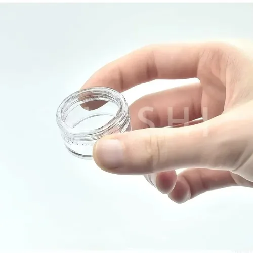 Imagen 2 del producto 10 Uds. Tarro de maquillaje muestra cosmética contenedor vacío tapa redonda de plástico botella pequeña sombra de ojos crema bote de viaje 2g 3g 5g 10g 15g 20g