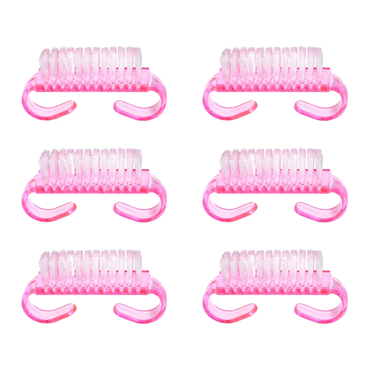 1/5/20 Stuks Acryl Nagelborstel Roze Kleur Nail Art Manicure Pedicure Zacht Verwijderen Stof Plastic schoonmaken Nagelborstels Bestand Gereedschap Set