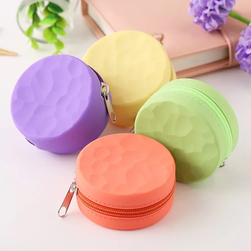 

Women Silicone Coin Purse Cartoon Round Wallet Headset Bag Samll Change Purse Wallet Pouch Bag for Kids Girl Gift NEW