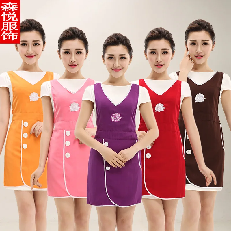 Korean Version of Advertising Gifts Beauty Shop Apron Housework Apron Women's Printing Custom