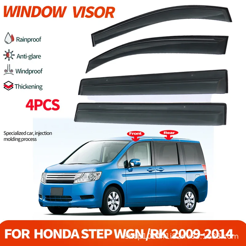 

Suitable for Japan Honda Stepwe car window rain and shine shield Step wgn rk 2009-2014 Window visor