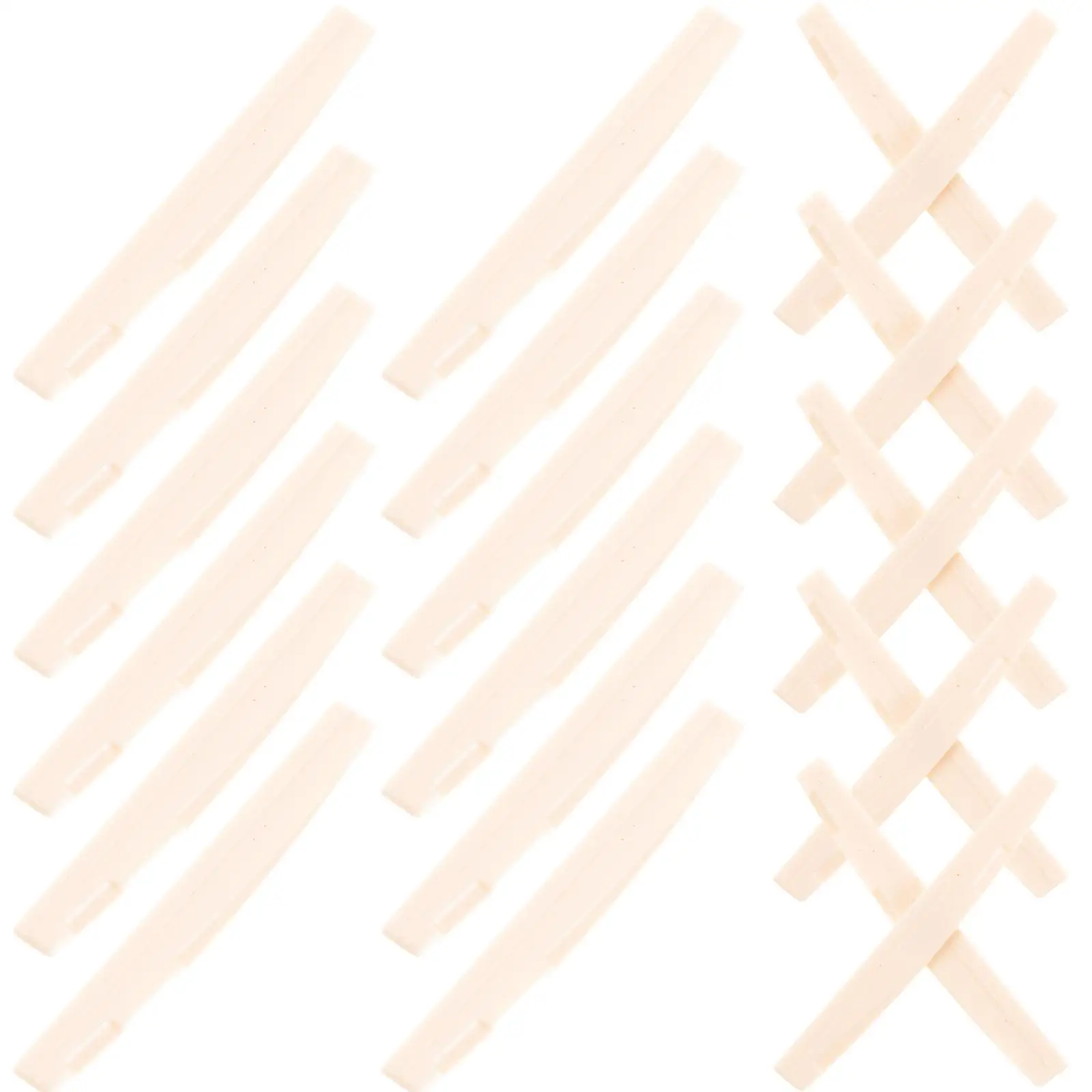 

100 Pcs Guitar Nut Plastic Bridge Replacement Beef Acoustic Repair Kit String Support Clear Melody Guitar Parts Accessories