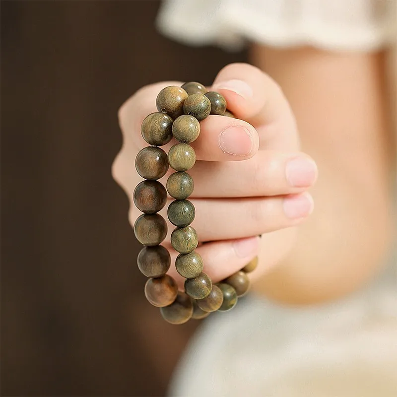 Natural SandalWood 8mm 10mm Beaded Wooden Bracelet