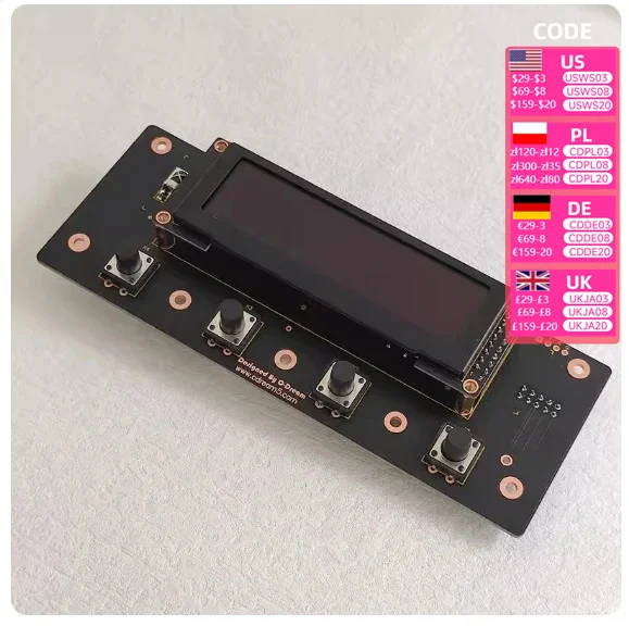 TDA1541 DAC driver digital display button board