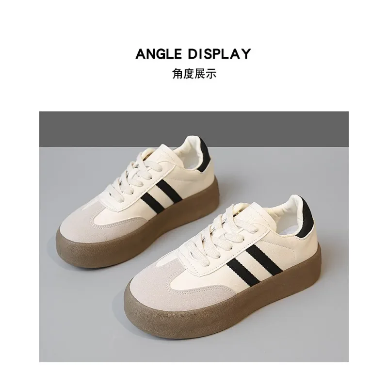 

Hot selling women's training shoes, thick soled multifunctional shoes, and breathable sports board shoes in spring and autumn