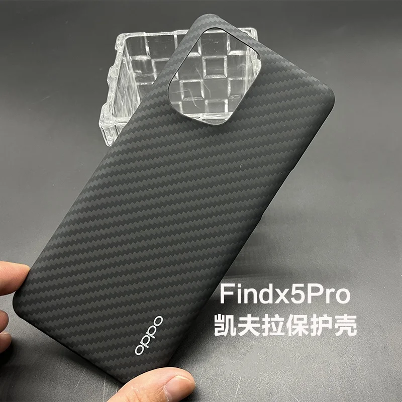 Original Carbon Fiber Case  for OPPO Find X5 Pro Ultra Thin Kevlar Aramid Protective Cover for Find X5