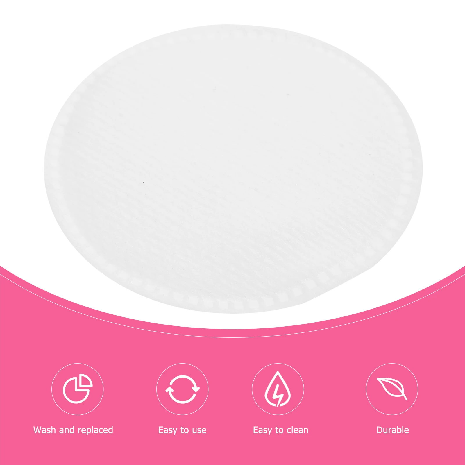 

60 Pcs Cotton Pads Wash Towel Cleansing for Face Facial Mask White