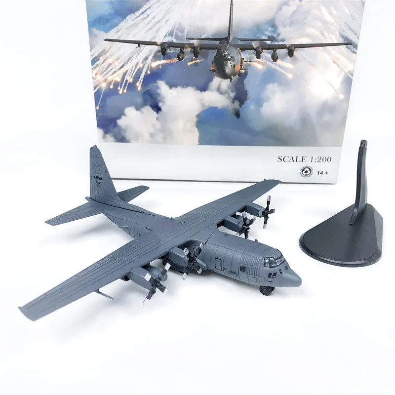

1: 200 Ac-130h Airborne Gunboat Attack Aircraft Military Enthusiast Collectibles Home Decoration Ornaments Birthday Gifts