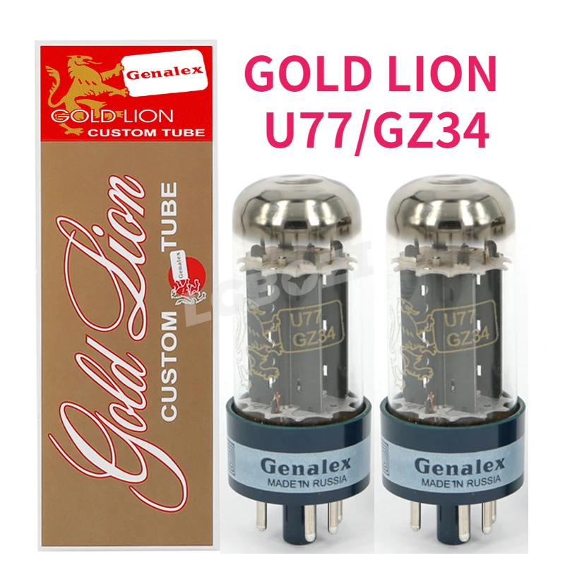 

Vacuum Tube GOLD LION U77/GZ34 Replacement 5AR4 5Z4P 5U4G 274B Tube Factory Tested Precision Match DIY Amplifier