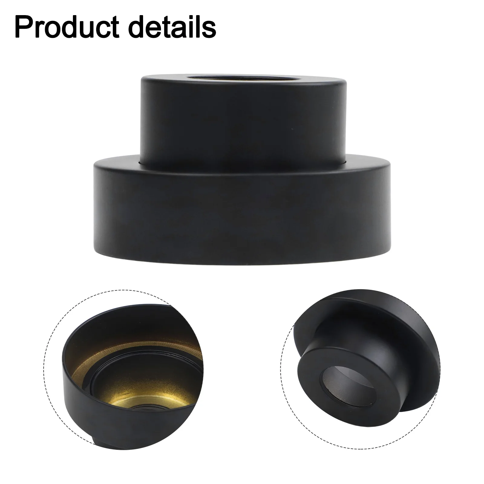 Adjustable Shower Head Cover 0-23mm Height Copper Material Rustproof White Finish Easy Install Faucet Decor for Modern Bathroom