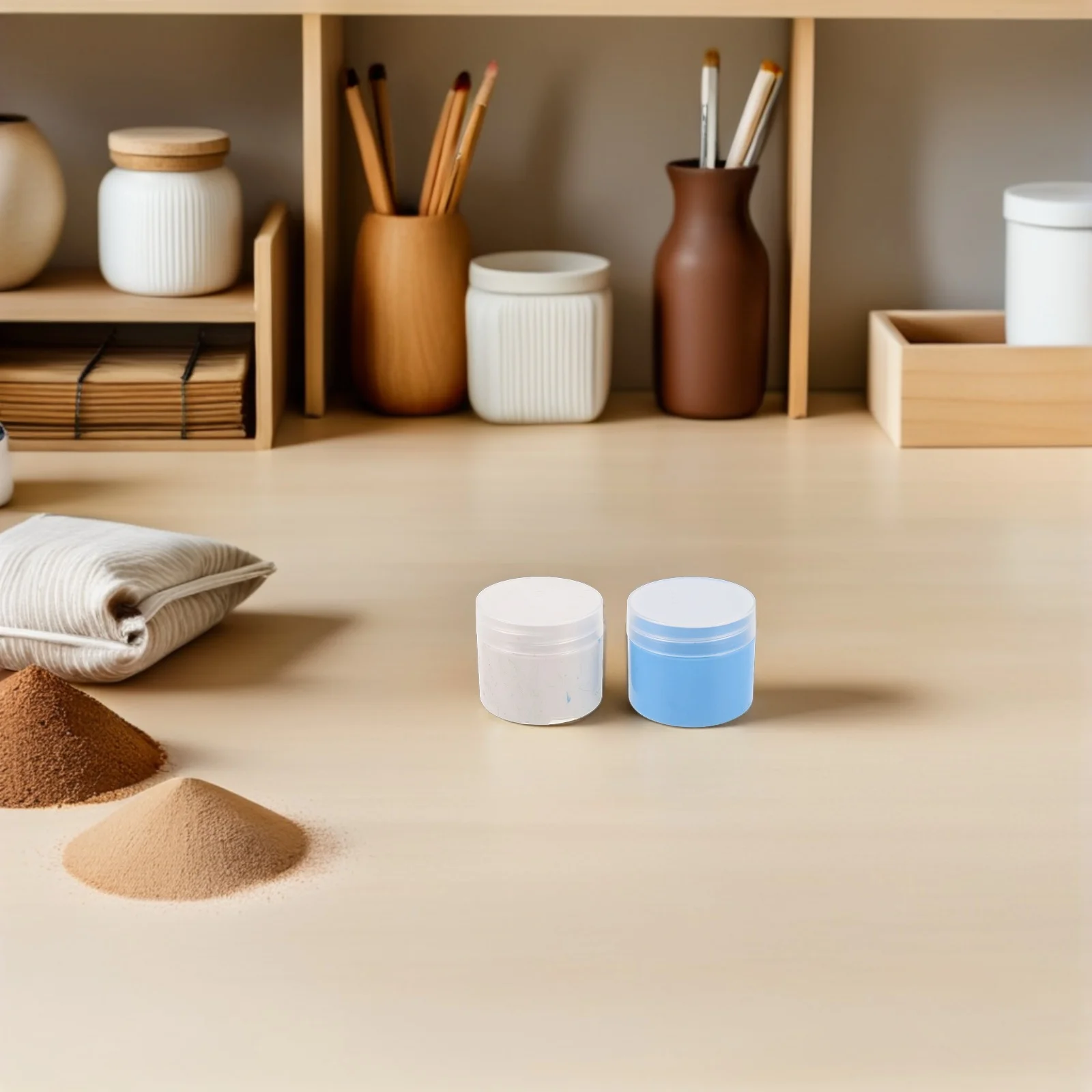 2개입 몰드 제작용 클레이: 1:1 혼합 비율, 자연 건조 실리콘 퍼티, 미니어처 조각, 비누, DIY 레진 몰드, 유연하고 재사용 가능한 클레이